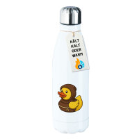 Trinkflasche Quietscheente Mönch Gummiente Kloster...