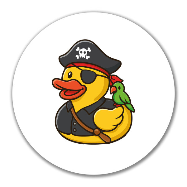 Aufkleber Quietscheente Pirat Gummiente Freibeuter 10cm
