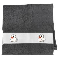 Handtuch Quietscheente Geist Gummiente Halloween 50x100cm