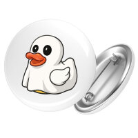 Button Quietscheente Geist Gummiente Halloween rund