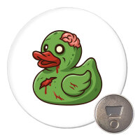 Magnet Quietscheente Zombie Gummiente Halloween 59mm...