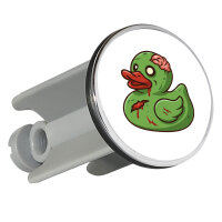 Waschbeckenstöpsel Quietscheente Zombie Gummiente...