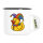 Emaille Tasse Quietscheente Karneval Gummiente Jeck 300ml Vintage