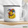 Emaille Tasse Quietscheente Karneval Gummiente Jeck 300ml Vintage