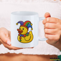 Kaffeetasse Quietscheente Karneval Gummiente Jeck 330ml