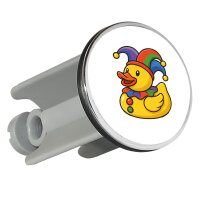 Waschbeckenstöpsel Quietscheente Karneval Gummiente...
