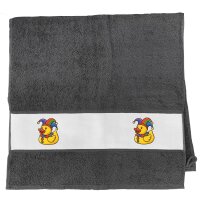 Handtuch Quietscheente Karneval Gummiente Jeck 50x100cm