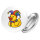 Button Quietscheente Karneval Gummiente Jeck