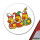Aufkleber Quietscheente Dreigestirn Gummiente Karneval 10cm