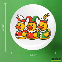 Button Quietscheente Dreigestirn Gummiente Karneval