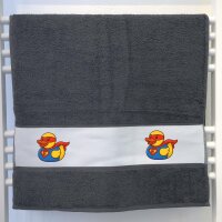 Handtuch Quietscheente Superheld Gummiente Hero 50x100cm