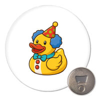 Magnet Quietscheente Clown Gummiente Zirkus 59mm...