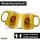 Glitzertasse Quietscheente Horrorclown Gummiente 330ml