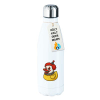 Trinkflasche Quietscheente Horrorclown Gummiente...