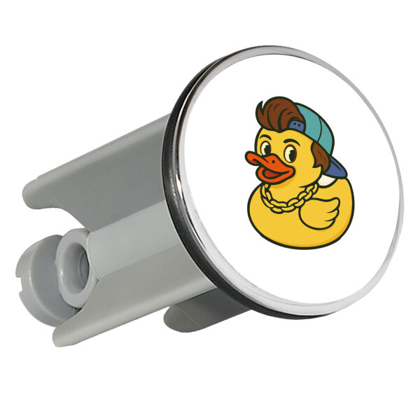 Waschbeckenstöpsel Quietscheente 90er Gummiente 90s 4cm