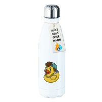Trinkflasche Quietscheente 90er Gummiente 90s 500ml...