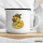 Emaille Tasse Quietscheente Bayern Gummiente Oktoberfest 300ml Vintage