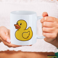 Kaffeetasse Quietscheente Gummiente Badeente 330ml