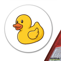 Aufkleber Quietscheente Gummiente Badeente 10cm