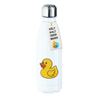 Trinkflasche Quietscheente Gummiente Badeente 500ml...