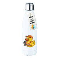 Trinkflasche Quietscheente Müllmann Gummiente...