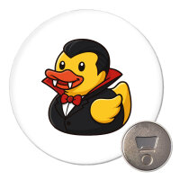 Magnet Quietscheente Vampir Gummiente Blutsauger 59mm...