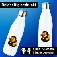 Edelstahl-Trinkflasche Quietscheente Vampir Gummiente...