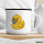 Emaille Tasse Quietscheente Baby Gummiente Säugling 300ml Vintage