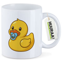 Kaffeetasse Quietscheente Baby Gummiente Säugling 330ml