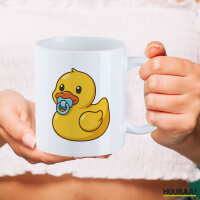 Kaffeetasse Quietscheente Baby Gummiente Säugling 330ml