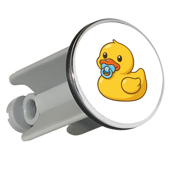 Waschbeckenstöpsel Quietscheente Baby Gummiente Säugling 4cm Abflussstopfen