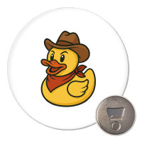 Magnet Quietscheente Cowboy Gummiente Wilder Westen 59mm...
