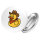 Button Quietscheente Cowboy Gummiente Wilder Westen rund