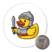 Magnet Quietscheente Ritter Gummiente Mittelalter 59mm...