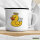 Emaille Tasse Quietscheente Engel Gummiente Angel 300ml Vintage