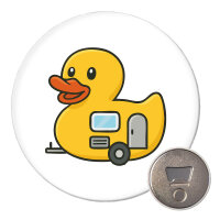 Magnet Quietscheente Camper Gummiente Wohnwagen 59mm...