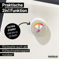 Magnet Paragliding Gleitschirmfliegen 59mm Kühlschrankmagnet