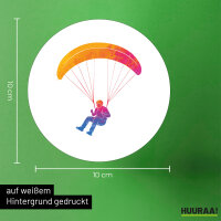 Aufkleber Paragliding Gleitschirmfliegen 10cm Sticker