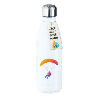 Edelstahl-Trinkflasche Paragliding Gleitschirmfliegen 500ml Wasserflasche