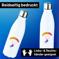 Edelstahl-Trinkflasche Paragliding Gleitschirmfliegen 500ml Wasserflasche
