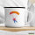 Emaille Tasse Fallschirmspringen bunte Silhouette 300ml Vintage Emaille Becher