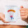 Kaffeetasse Fallschirmspringen bunte Silhouette 330ml