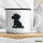 Emaille Tasse schwarzer Labrador Retriever Black Labi Comic 300ml Vintage Emaille Becher