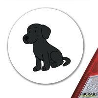 Aufkleber brauner Labrador Retriever Chocolate Labi Comic...