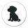 Aufkleber schwarzer Labrador Retriever Black Labi Comic 10cm Sticker