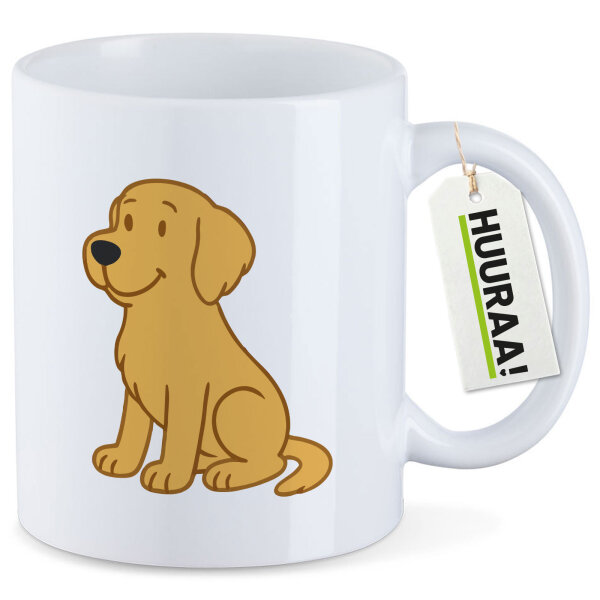 Kaffeetasse Golden Retriever Goldie Comic 330ml