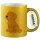 Glitzertasse Golden Retriever Goldie Comic 330ml