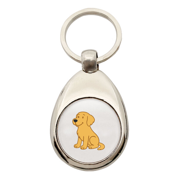 Schlüsselanhänger Golden Retriever Goldie Comic