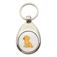 Schlüsselanhänger Golden Retriever Goldie Comic