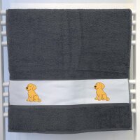 Handtuch Golden Retriever Goldie Comic 50x100cm